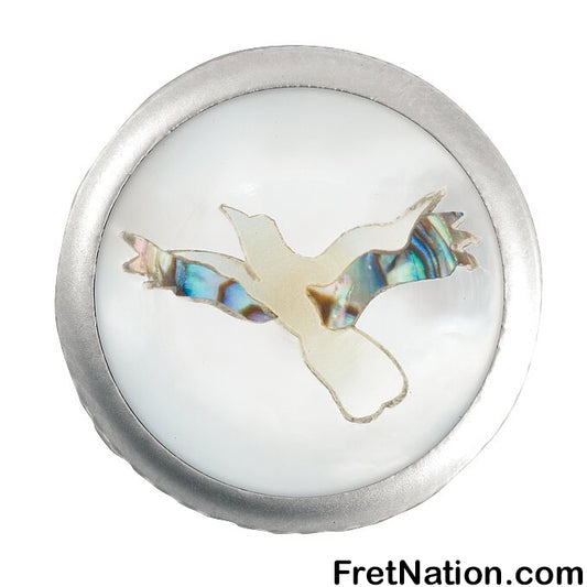 Warwick Framus & Warwick - Potentiometer Dome Knob, Eagle, Inlay - Satin Chrome - SP 30417 SC EAGLE