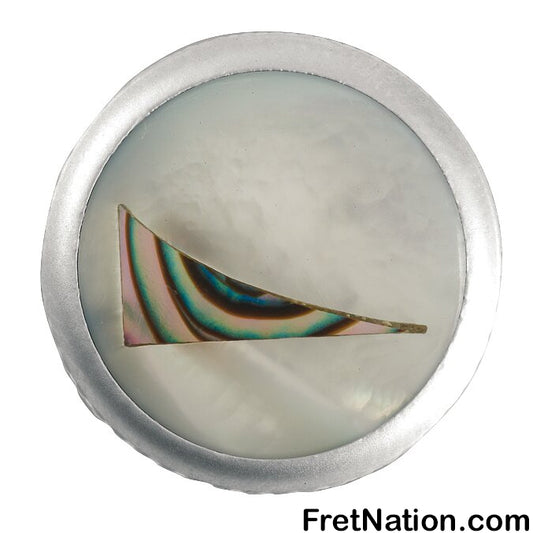 Warwick Framus & Warwick - Potentiometer Dome Knob, Sharkfin, Inlay - Satin Chrome - SP 30417 SC SHARKFIN