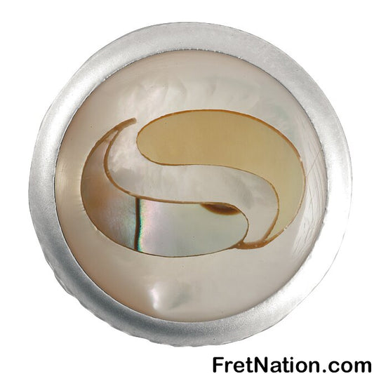 Warwick Framus & Warwick - Potentiometer Dome Knob, Spirit, Inlay - Satin Chrome - SP 30417 SC SPIRIT