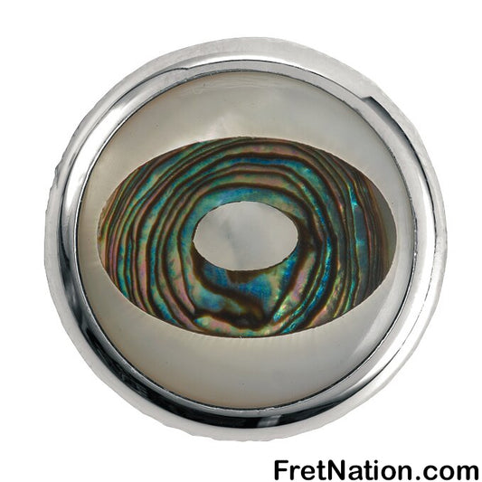 Warwick Framus & Warwick - Potentiometer Dome Knob, Ellipse, Inlay - Chrome - SP 30418 CR ELLIPSE