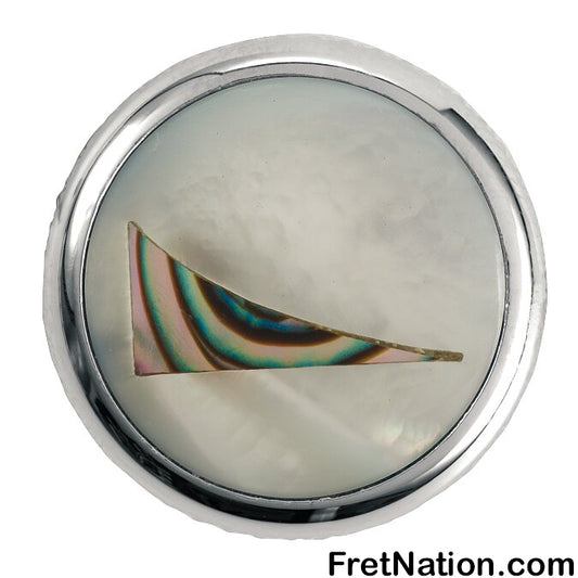 Warwick Framus & Warwick - Potentiometer Dome Knob, Sharkfin, Inlay - Chrome - SP 30418 CR SHARKFIN
