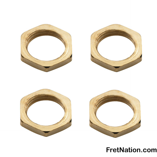 Warwick Framus & Warwick - Nut for Potentiometers, M10 x 0.75, 13 mm - Gold, 4 pcs. - SP 30712 G